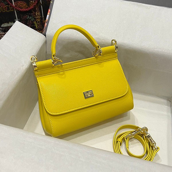 Dolce & Gabbana SICILY Bag Replica Dauphine Leather Small Size dgy42687