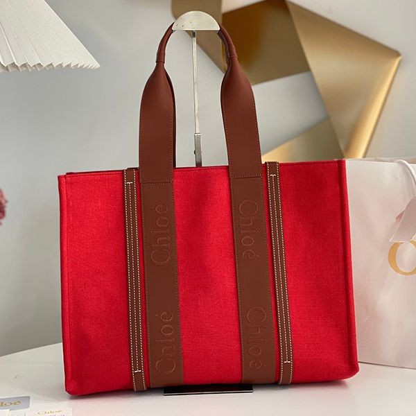 Easy to use Chloe Woody replica medium canvas tote bag chx24796 Easy to use Chloe Woody replica medium canvas tote bag chx24796