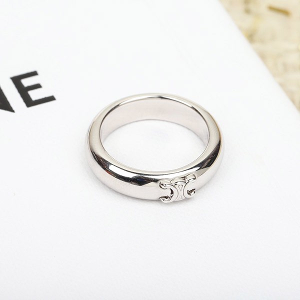 Hard to find Celine Triomphe ring replica silver Cez74468 Hard to find Celine Triomphe ring replica silver Cez74468