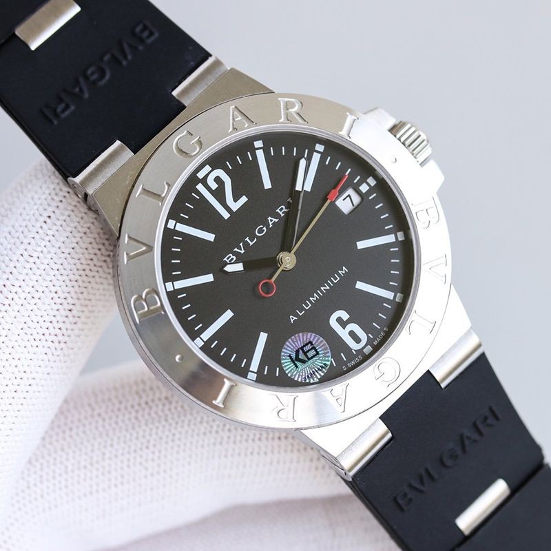 Rare Bulgari Replica Watch Aluminum Watch 39mm 2 Colors Bug93251