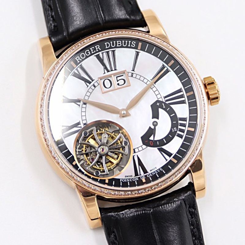 Very popular! Roger Dubuis Homage Replica Flying Tourbillon Large Date roq44712 Very popular! Roger Dubuis Homage Replica Flying Tourbillon Large Date roq44712