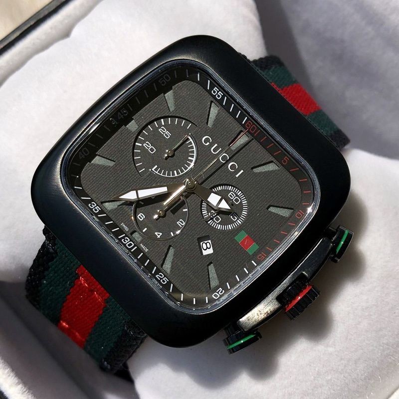 Eye-catching color Gucci Web Stripe Strap Watch Replica 44mm guz58671