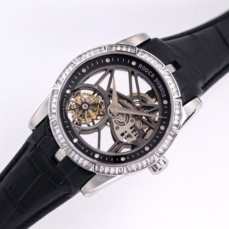 Roger Dubuis Replica Excalibur Tourbillon Baguette-Cut Diamonds 45.0mm roh29623 Roger Dubuis Replica Excalibur Tourbillon Baguette-Cut Diamonds 45.0mm roh29623
