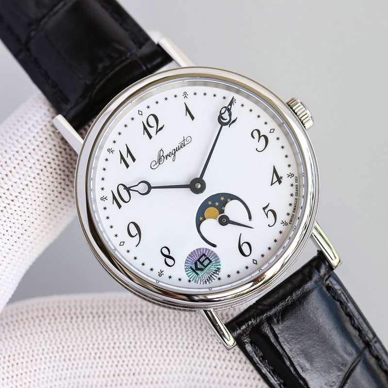 ☆Super popular☆Breguet Classic Moon Phase Ladies Replica Men's 40mm Watch bum05786
