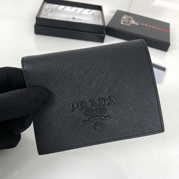 The hot topic! Prada Saffiano bi-fold wallet replica puu53425