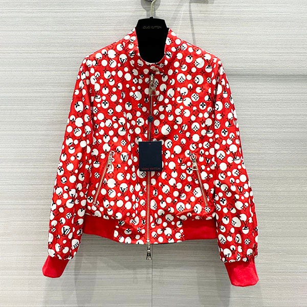 Louis Vuitton [Yayoi Kusama Replica] Reversible Bomber Jacket 1AB7S6