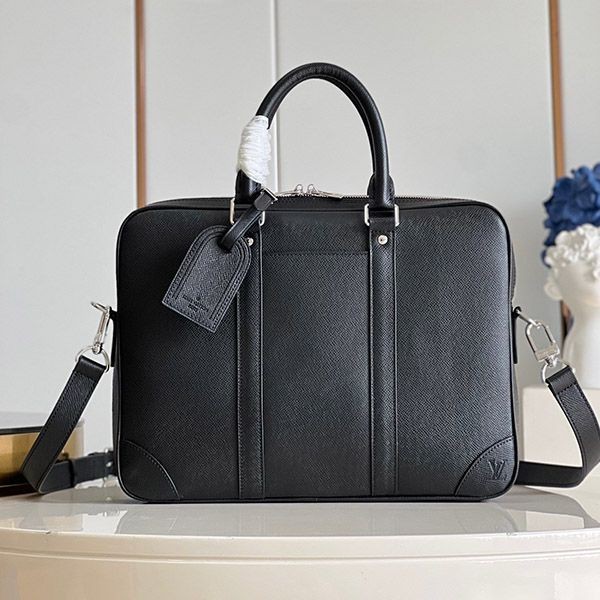 Love at first sight? Louis Vuitton new Taiga business bag replica black M30925