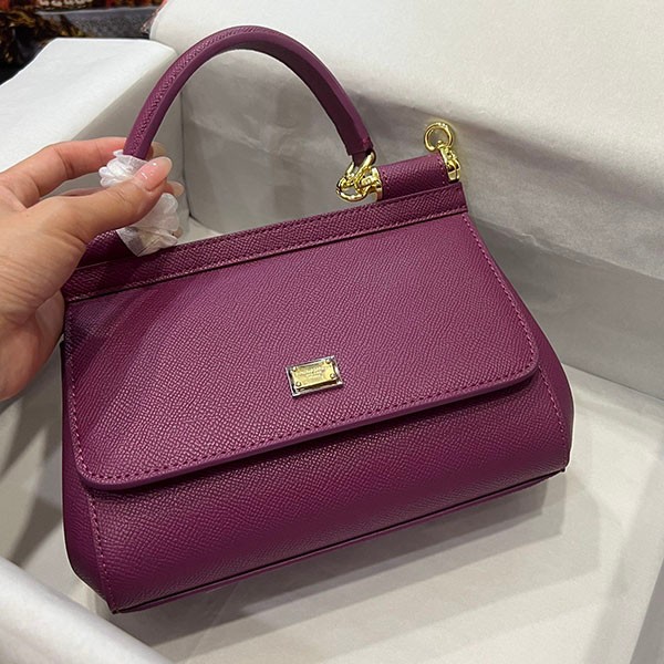 Dolce & Gabbana SICILY Bag Replica Dauphine Leather Small Size dgn96061