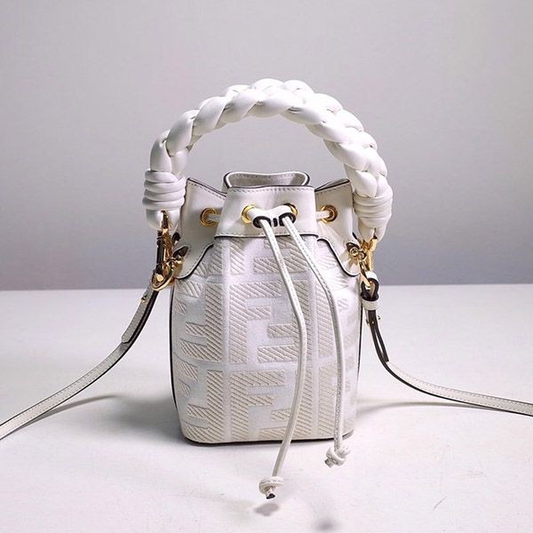 Hard to find Fendi logo Montreggio mini bucket bag feb80454