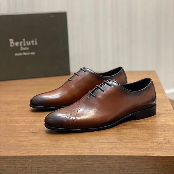 Berluti Alessandro Galle Leather Oxford Replica bek41133
