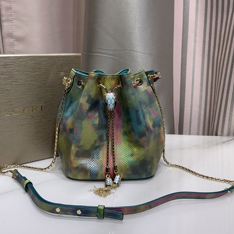 New sale [Bvlgari] Serpenti Forever Bucket Bag Replica Bul88215