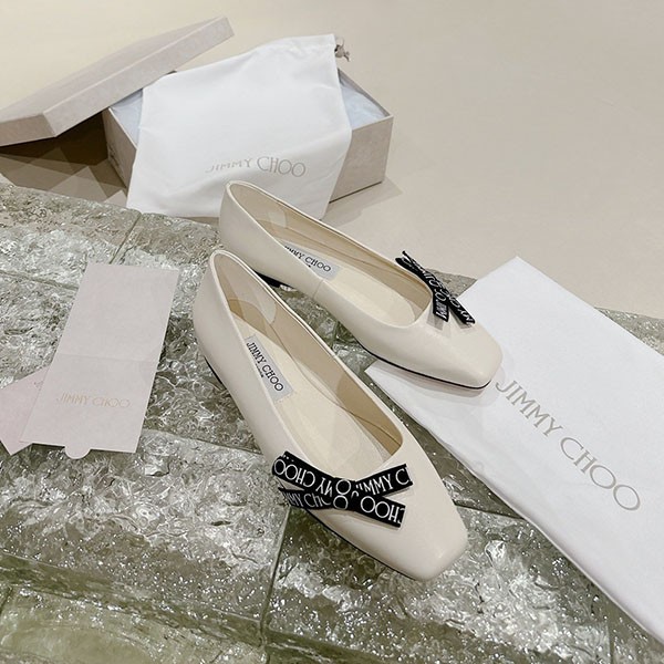 Jimmy Choo Pumps Replica Pointed Toe Logo Ribbon 60mm jih78060