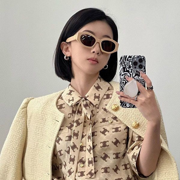 [Great Deal] Celine Triomphe Oval Sunglasses Replica Cem66802