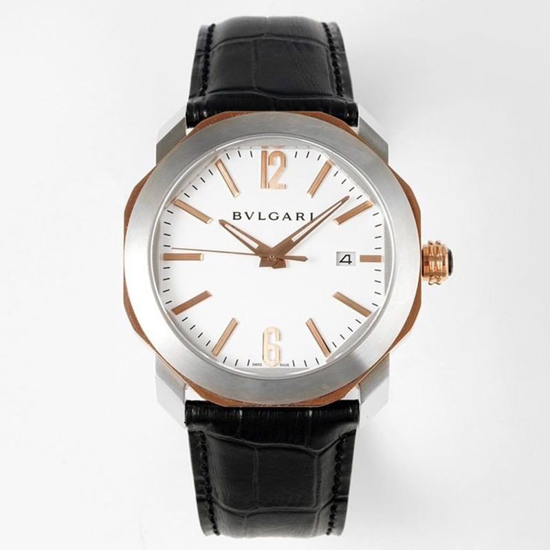 Rare color Bulgari watch Octo Roma 41mm Octo Roma replica Bub40825