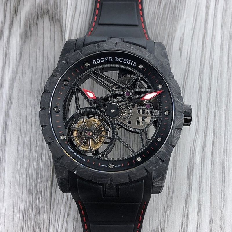 ★Tax/Shipping included★Roger Dubuis Replica Excalibur Spider Carbon 42MM rop39693