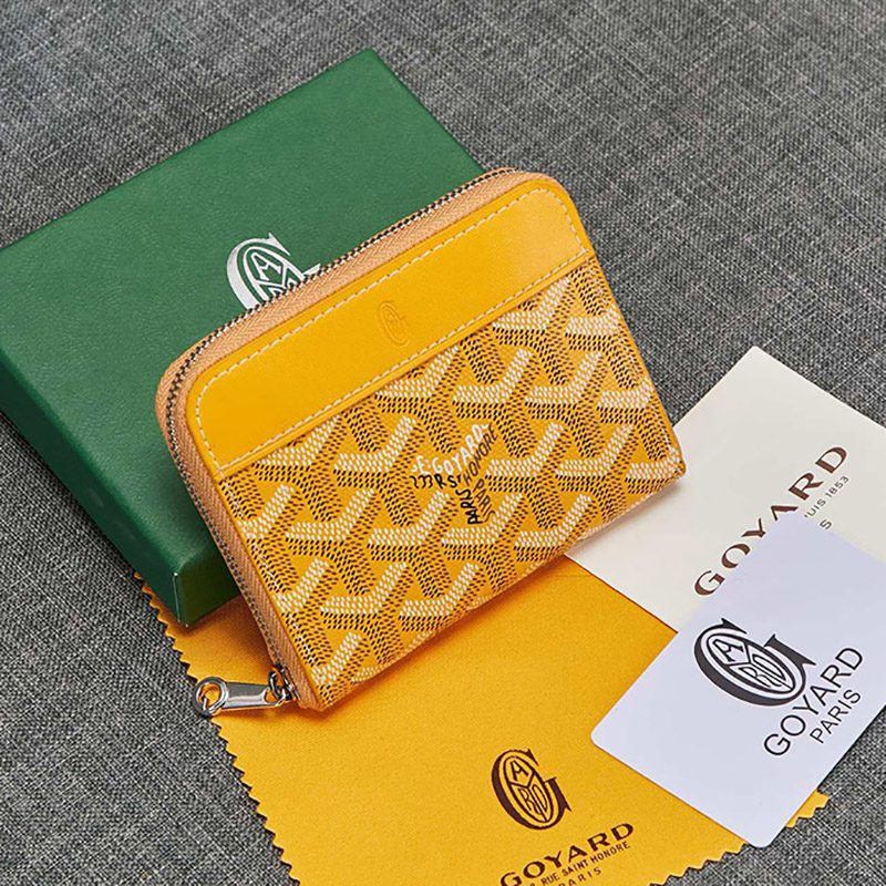 Very popular Goyard round zip coin case MINI wallet copy Gou92296