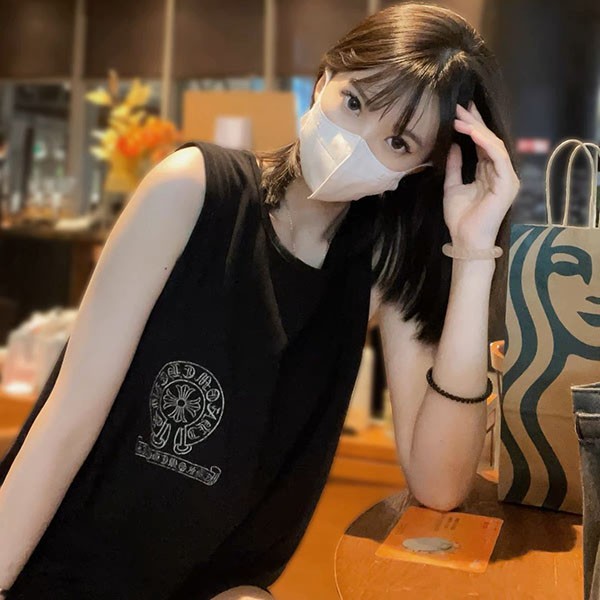 Chrome Hearts Logo Black Tank Top Replica Kuj44154 Chrome Hearts Logo Black Tank Top Replica Kuj44154