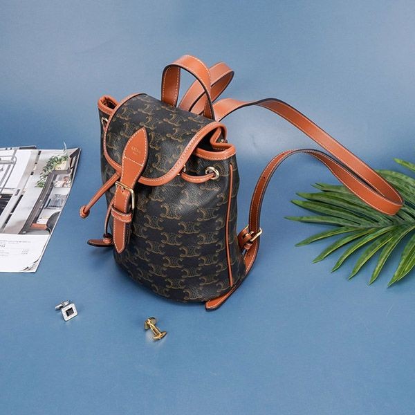 Extremely Rare! Replica Celine Mini Falco Backpack Tan 197662CAS04LU