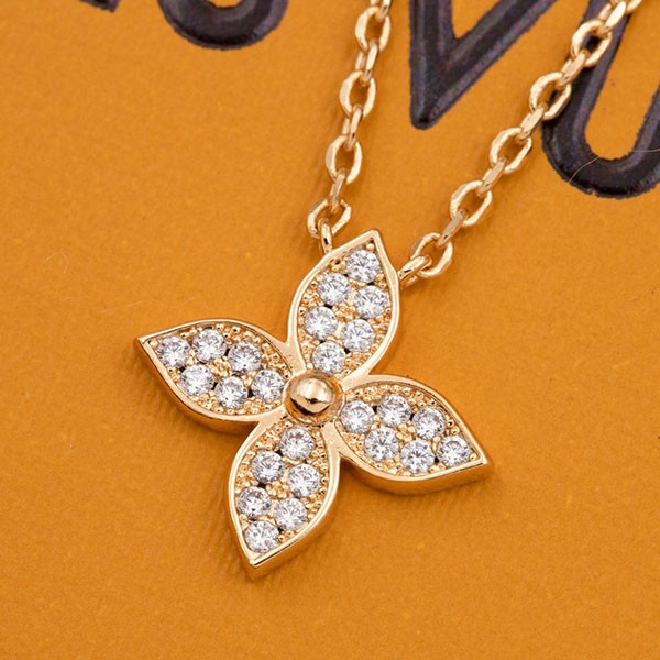21AW New Louis Vuitton Replica Pendantif Star Blossom Necklace Q93710