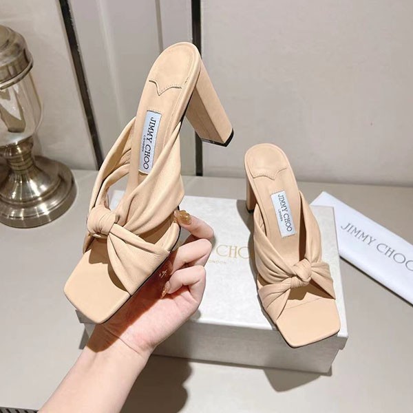 Jimmy Choo Avenue 80 Nappa Leather Sandals Replica jit03599