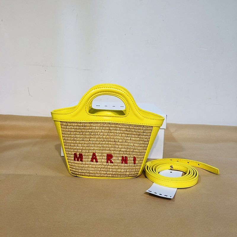 Competition for Marni Tropicalia Micro Basket Bag Fake Marni Hammock Bag maf12354