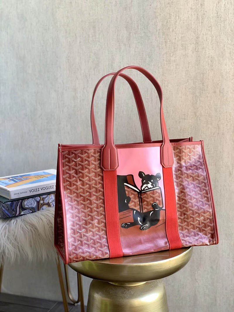 Very popular!! New color Goyard "Villette" dog marquee tote bag fake Gog55122
