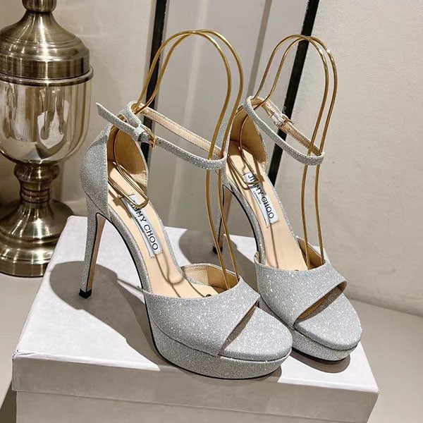 No.1 popular Jimmy Choo Max 100 glitter sandals replica jiu12082 No.1 popular Jimmy Choo Max 100 glitter sandals replica jiu12082