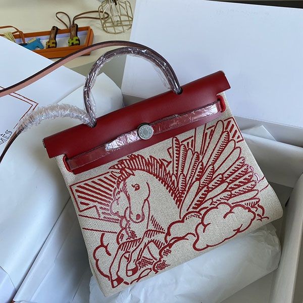 Extremely rare! Hermes Herbag Zip 31 PM size tote bag ero03739