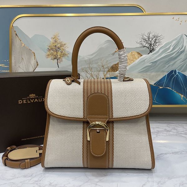 21-22AW Delvaux MM Surpique Brillant MM Handbag Replica Deh52889
