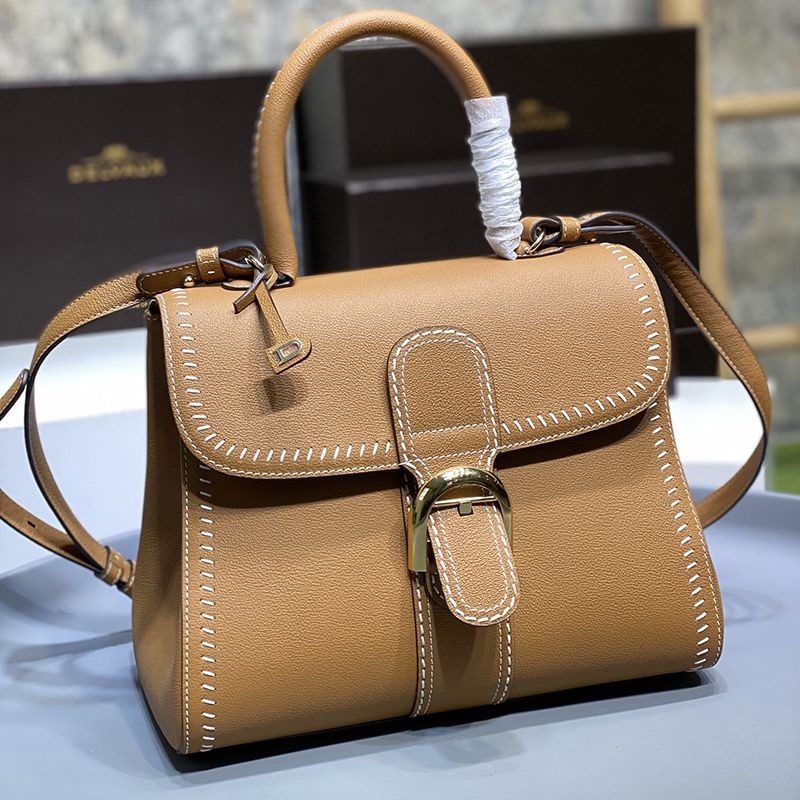 ★Popular in Japan! Delvaux Replica Calfskin Brillant MM Shoulder Handbag Dep41871