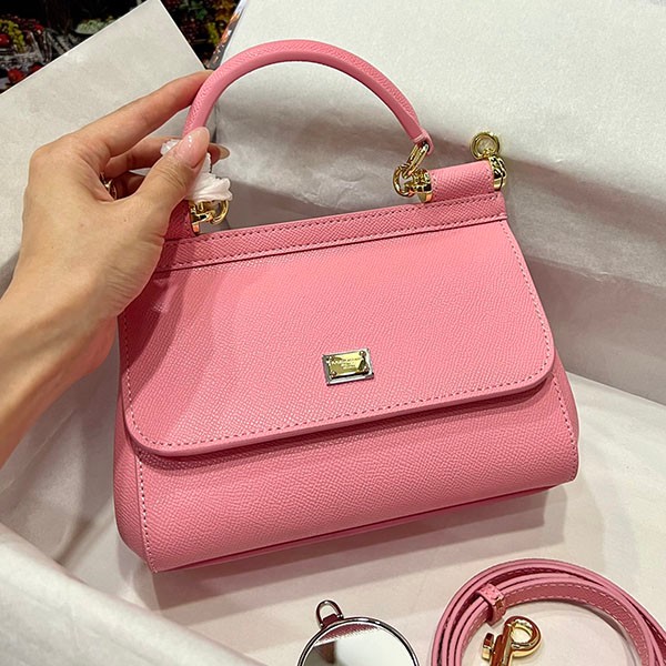 Dolce & Gabbana DAUPHINE Leather Handbag Replica Small Size dgv83923