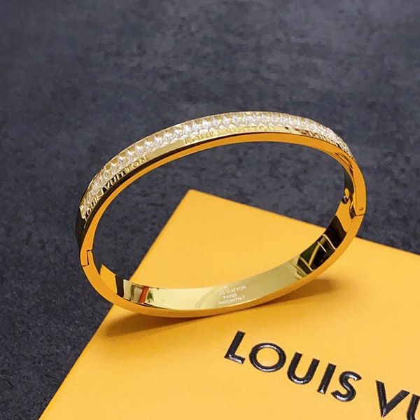 Louis Vuitton Rigid Bracelet Replica Nanogram Strass vui53756