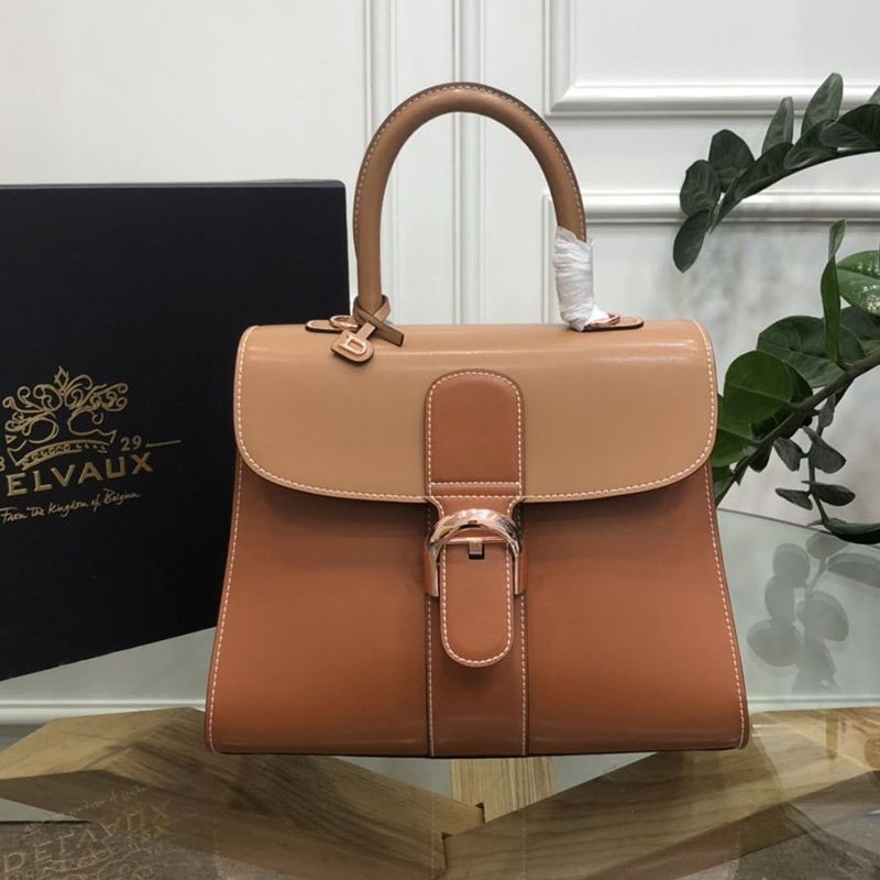 Sold out Delvaux calfskin Brillant MM replica shoulder handbag AA0405AAM024