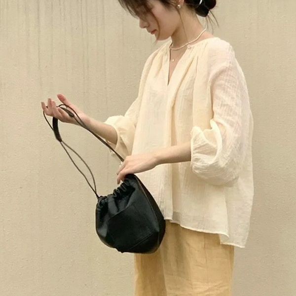 Classic Jil Sander replica drawstring crossbody bag JSPU853407