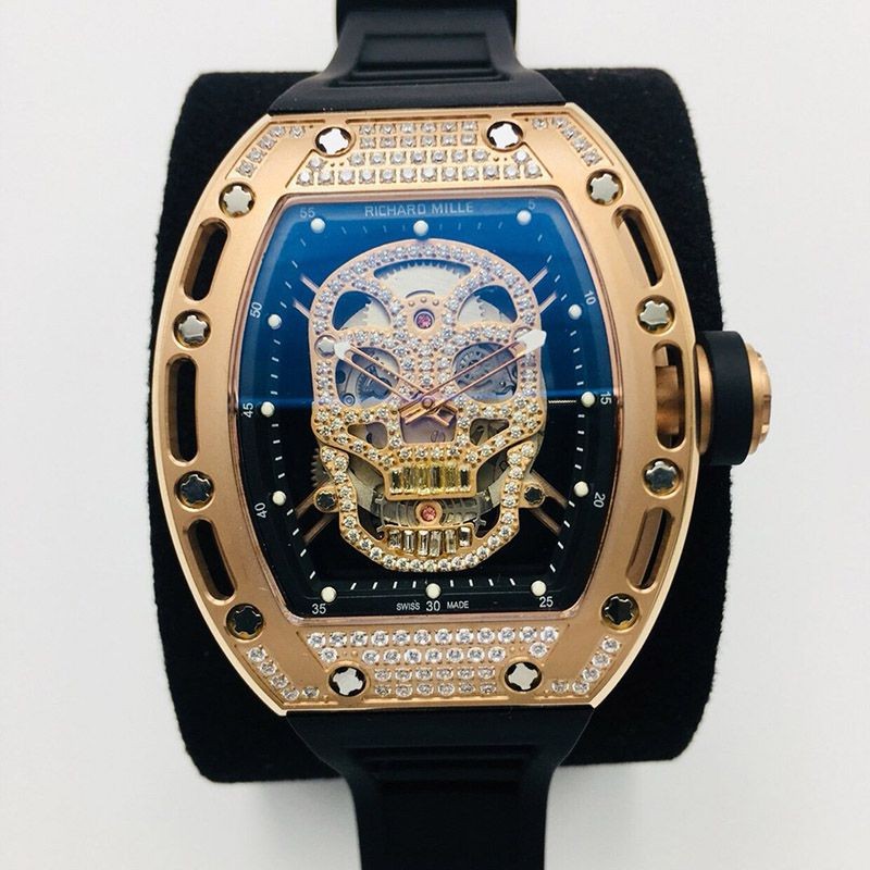 World Limited Edition Richard Mille New RM052 Tourbillon Skull Replica Grade N rib45510
