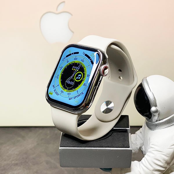 New on sale Apple Watch Replica Series 8 45mm White Midnight Aluminum Case and Sport Band goy14765