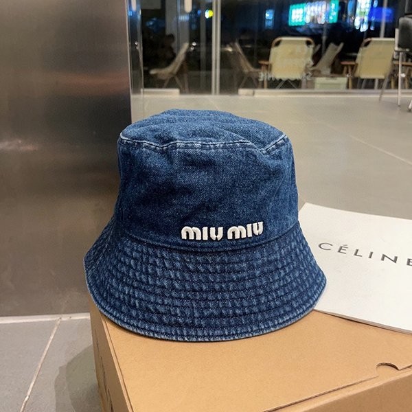New color appearance ★ Miu Miu denim bucket hat copy 5HC1960
