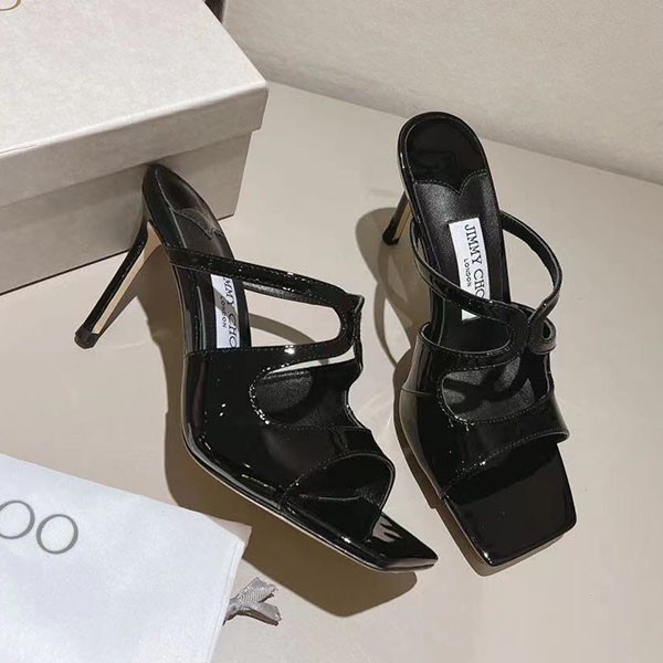 [Jimmy Choo] Anise 85 Patent Leather Mules Replica jik19015