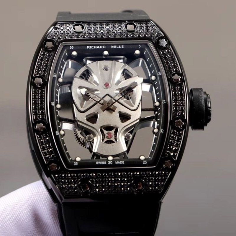 High quality??Richard Mille Skull Watch Replica Grade N rig90039