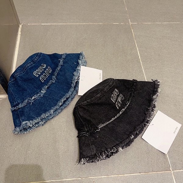 Very popular! Miu Miu denim bucket hat replica 5HC196