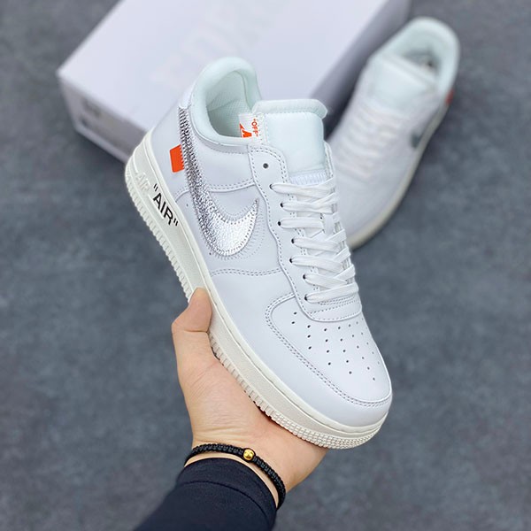 Off-White x Nike Air Force 1 White/Metallic Silver AO4297-100
