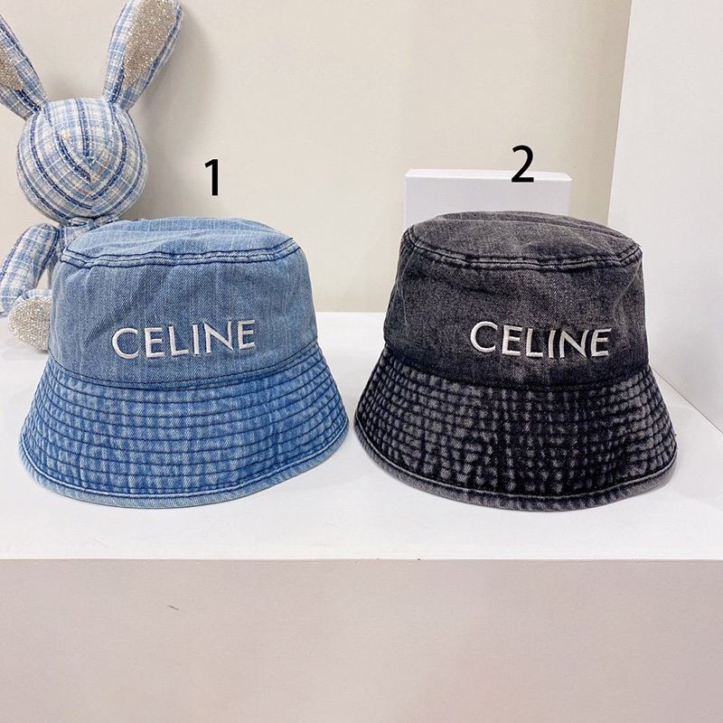 Celine denim bucket hat not available in Japan, replica, 2 colors, Ceu57777