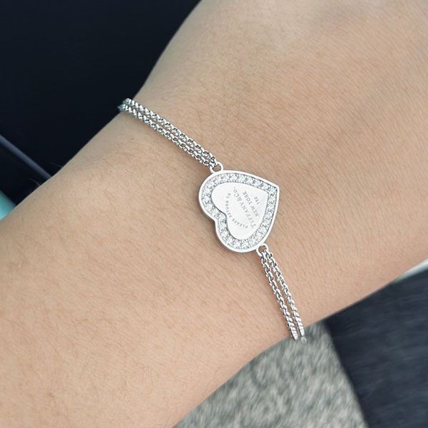 Tiffany & Co. Replica Heart Tag Silver Bracelet Tis20644 with Tracking