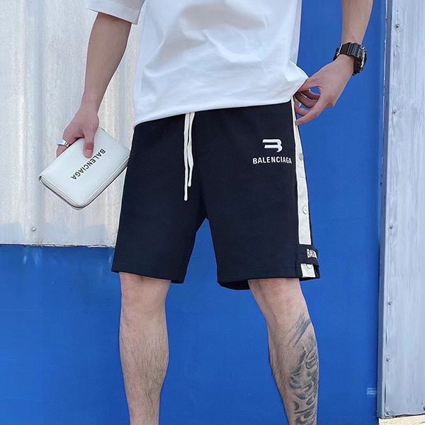 Extremely rare! Balenciaga replica brown logo cotton sweat shorts bas84419