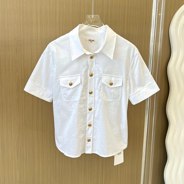 Celine Chelsea Shirt Replica / Cotton Batiste 2C951658R01BC