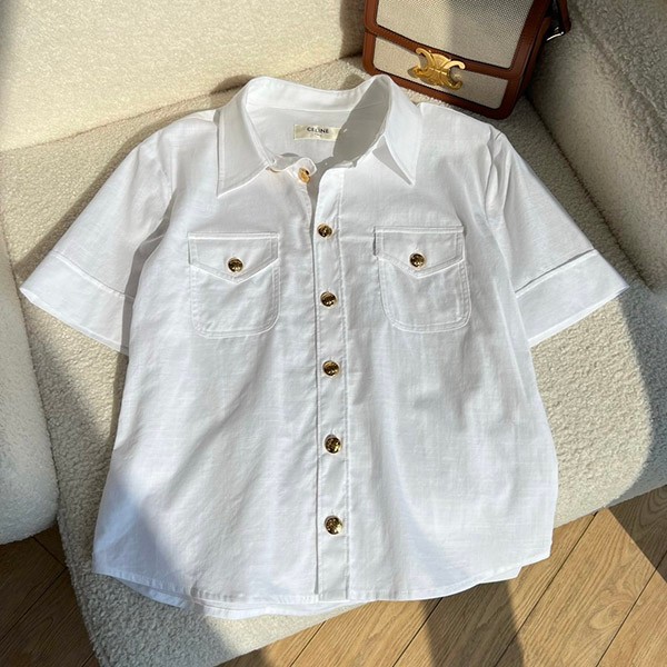 Celine Chelsea Shirt Replica / Cotton Batiste 2C951658R01BC