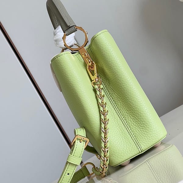 ★Safe shipping with tracking Louis Vuitton Capucines MINI Green Fake Shoulder Bag M22916