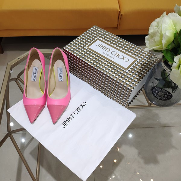 Jimmy Choo Elisa Pumps Replica 80mm Block Heel jih46727