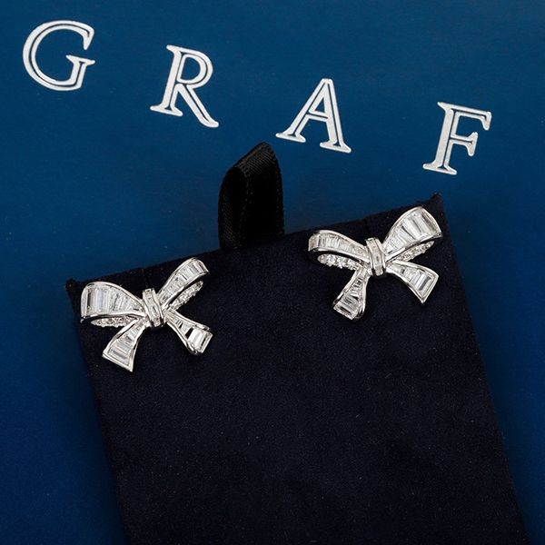 Battle? Graff Diamond? Earrings Copy Silver 925 gur58751