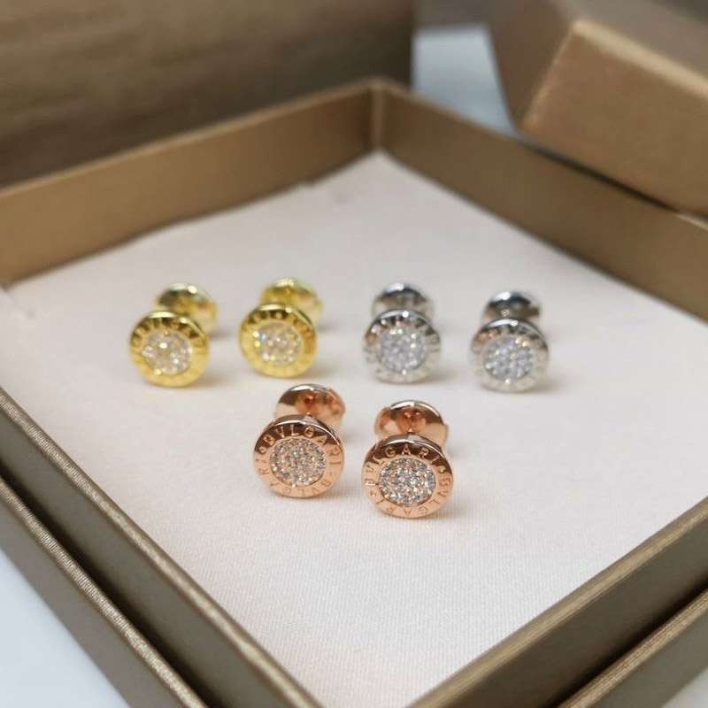 Rare Bulgari Replica Grade N 18K Yellow Gold Earrings Perfect as a Gift? Buc41379